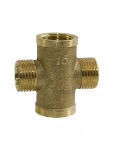 Крестовина 1/2" в-н-в-н бронза LEXLINE