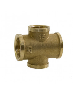 Крестовина 3/4*1/2 в-в-в-в-в бронза LEXLINE