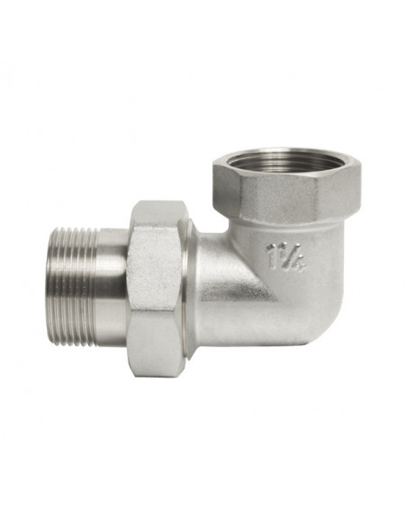 Американка угловая 1"1/4 (никель) VRT(Р) Американка угловая 1"1/4 (никель) VRT(Р)