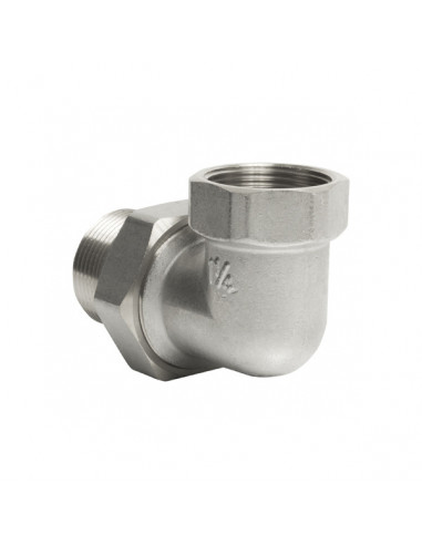 Американка угловая 1"1/4 (никель) VRT(Р)