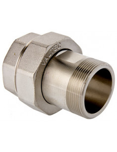 Американка прямая 1/2" (никель) Valtec (Р)
