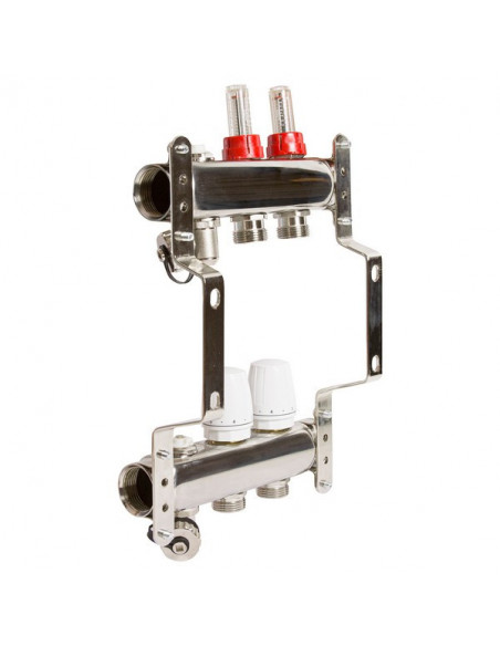 Коллекторная система 1"*2"*3/4 VRT (с расходомерами)