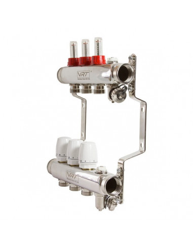 Коллекторная система 1"*3"*3/4 VRT (с расходомерами)