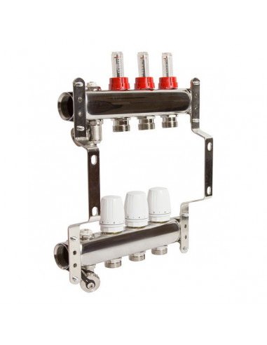 Коллекторная система 1"*3"*3/4 VRT (с расходомерами)