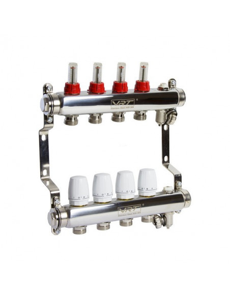 Коллекторная система 1"*4"*3/4 VRT (с расходомерами)