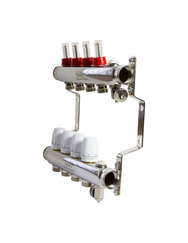 Коллекторная система 1"*4"*3/4 VRT (с расходомерами)