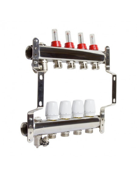 Коллекторная система 1"*4"*3/4 VRT (с расходомерами)