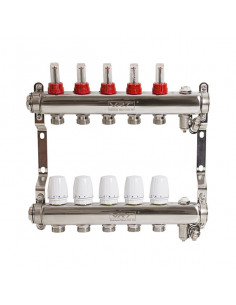 Коллекторная система 1"*5"*3/4 VRT (с расходомерами) 2