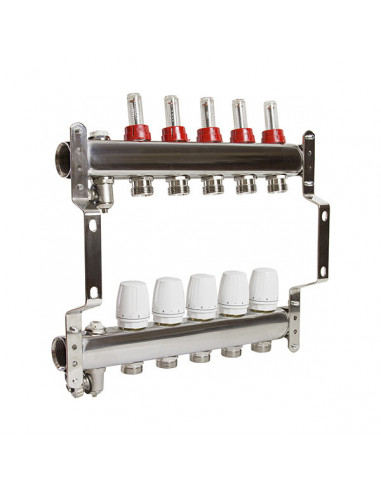 Коллекторная система 1"*5"*3/4 VRT (с расходомерами)