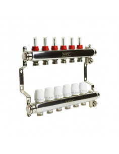 Коллекторная система 1"*6"*3/4 VRT (с расходомерами)