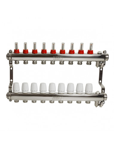 Коллекторная система 1"*9"*3/4 VRT (с расходомерами)