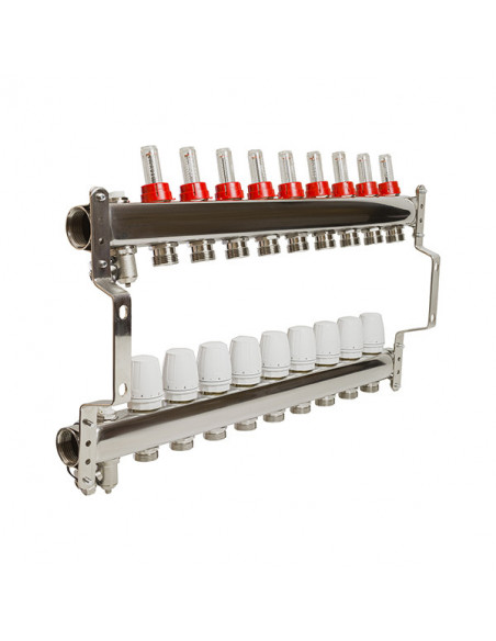 Коллекторная система 1"*9"*3/4 VRT (с расходомерами)