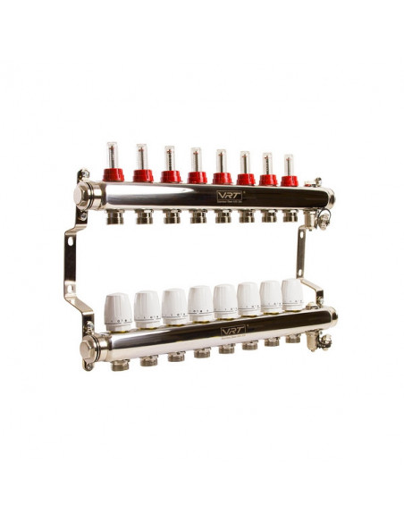 Коллекторная система 1"*8"*3/4 VRT (с расходомерами)