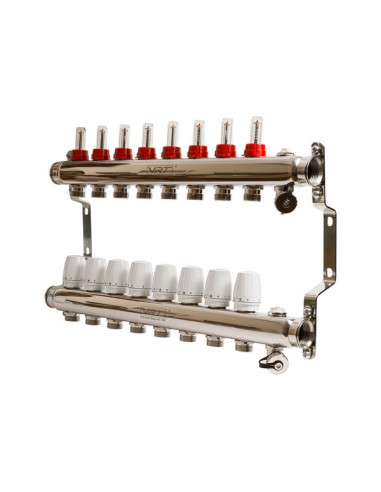 Коллекторная система 1"*8"*3/4 VRT (с расходомерами)