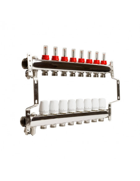 Коллекторная система 1"*8"*3/4 VRT (с расходомерами)