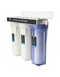 Фильтр трехступ под мойку 1/2''  хол. вода 10" UNICORN  (FPS 3 (ST) умягчение