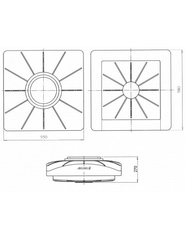 Бак для душа SHOWER 200l blak