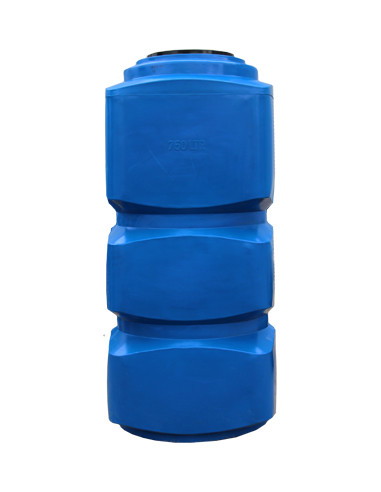 Бак накопительный вертикальный квадратный VERT P750l blue