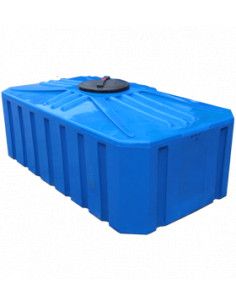 Бак накопительный горизонтальный квадратный SQ 1000l blue