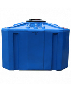 Бак накопительный горизонтальный квадратный SQ 1000l blue 2