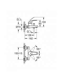 GROHE BauCurve 23599000 2