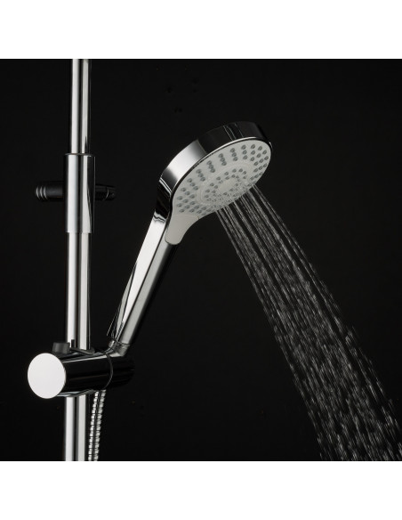 Стойка душевая 2441 FRAP "Тропический душ" (белый+хром) (Р)