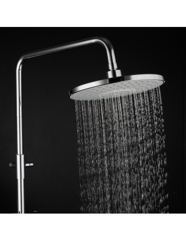 Стойка душевая 2441 FRAP "Тропический душ" (белый+хром) (Р)