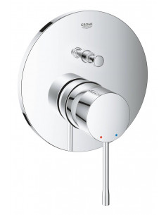 Смеситель однорычажный для ванны Essence, круглая розетка, хром