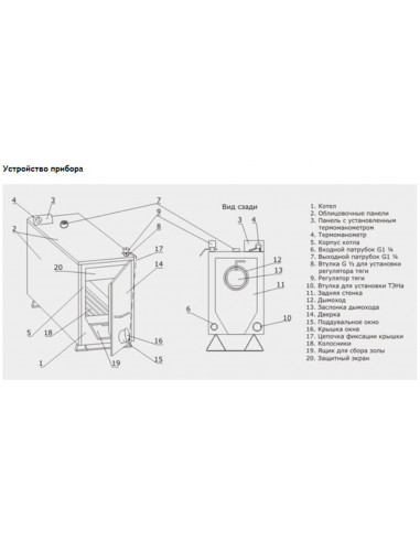 Твердотопливный котел ЭВАН WARMOS TT-18К