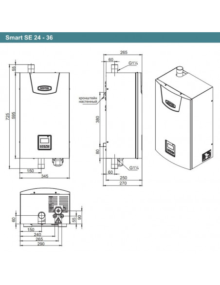 Электрический котел ZOTA Smart 36