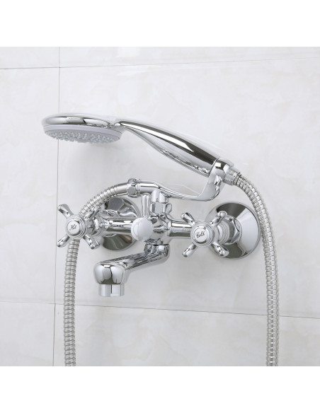 Смеситель 3024 ванна (ручки) FRAP (Р)