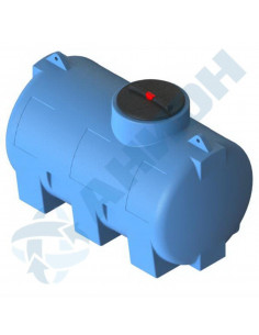 Пластиковая емкость АНИОН МН1000ФК2 цилиндрическая горизонтальная 1 000 л с дыхательным клапаном