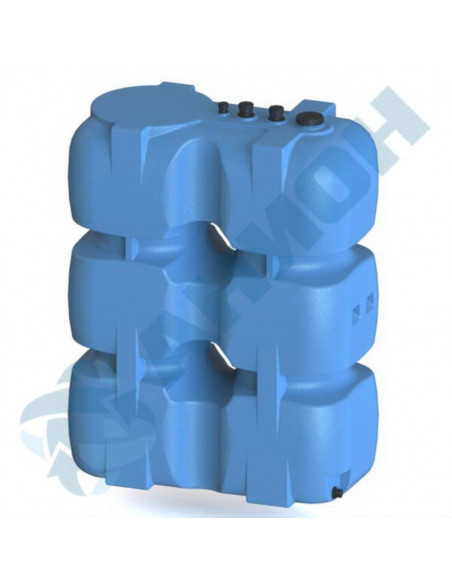 Пластиковая емкость АНИОН Т1000КЗ прямоугольная 1 000 л для дизельного топлива со сливом Пластиковая емкость АНИОН Т1000КЗ прямоугольная 1 000 л для дизельного топлива со сливом