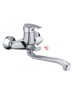 Смеситель для ванны и умывальника 40к HB2206 HAIBA див корп S-нос (Р)