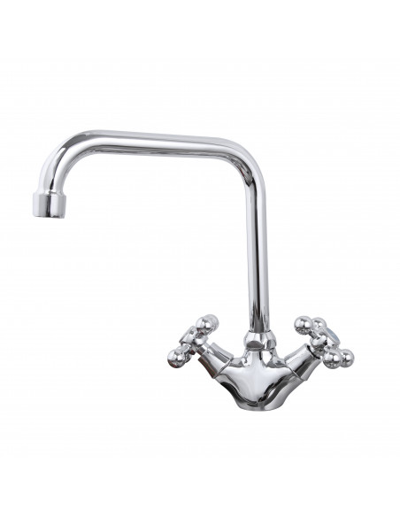 Смеситель 4019 кухня кресты FRAP (Р)