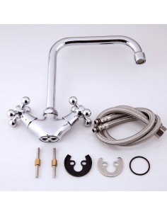 Смеситель 4019 кухня кресты FRAP (Р) 2