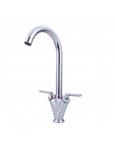 Смеситель 4098 кухня (ручки) FRAP (Р)