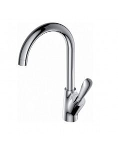 Смеситель для кухни D&K DA1032441 высокий излив, п/гайку, ХРОМ (Р)
