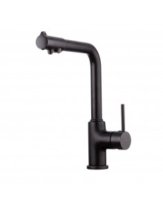 Смеситель 4390-10 кухня с вых. для питьевого фильтра GAPPO ЧЁРНЫЙ (Р)