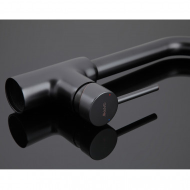 Смеситель 4390-10 кухня с вых. для питьевого фильтра GAPPO ЧЁРНЫЙ (Р)