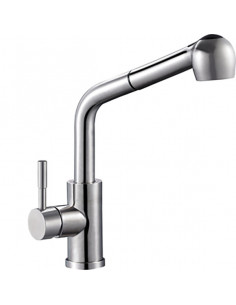 Смеситель G-lauf ZAP4-E090 кухня выдвижная (нержавейка) (Р)