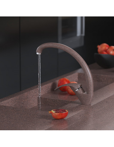 Смеситель MIXLINE ML-GS02 для кухни терракотовый (307) (Р)