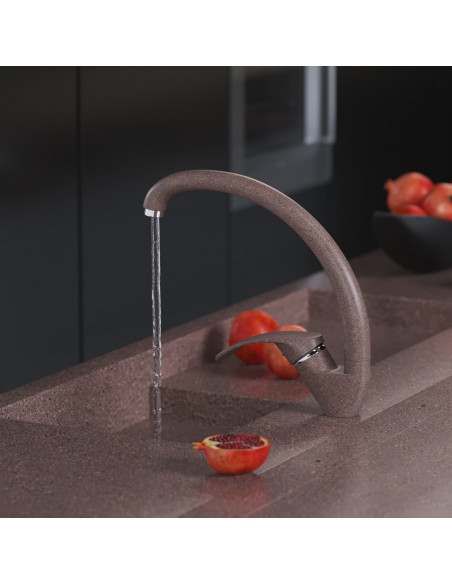 Смеситель MIXLINE ML-GS02 для кухни терракотовый (307) (Р)