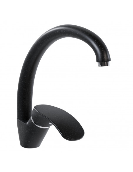 Смеситель MIXLINE ML-GS02 для кухни черный (308) (Р)