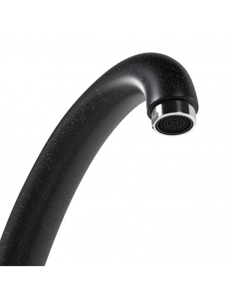 Смеситель MIXLINE ML-GS02 для кухни черный (308) (Р)