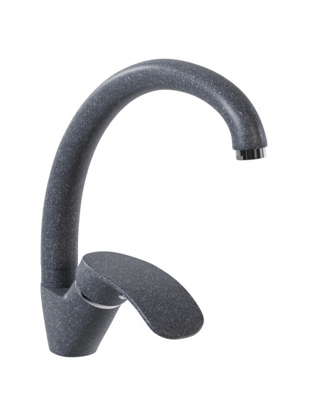 Смеситель MIXLINE ML-GS02 для кухни темно-серый (309) (Р)