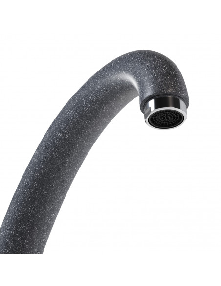 Смеситель MIXLINE ML-GS02 для кухни темно-серый (309) (Р)