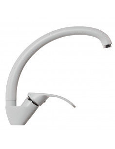 Смеситель MIXLINE ML-GS02 для кухни белый (331) (Р)