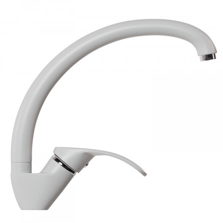 Смеситель MIXLINE ML-GS02 для кухни белый (331) (Р)