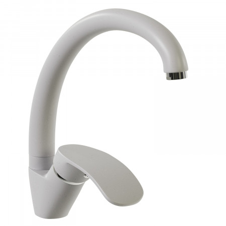 Смеситель MIXLINE ML-GS02 для кухни белый (331) (Р)